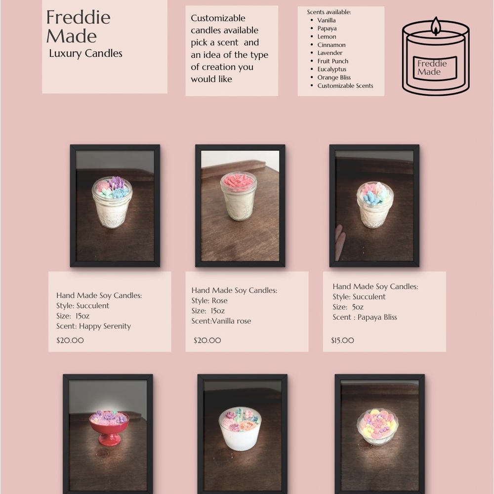 Hand Made Luxury Soy Candle -